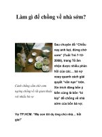 Làm gì để chồng về nhà sớm? pdf