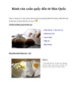 Bánh rán xoắn quẩy đến từ Hàn Quốc doc