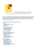 10 minute guide to conducting a job interviewrar