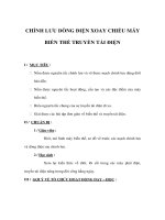 Giáo án Vật lý 12 - CHỈNH LƯU DÒNG ĐIỆN XOAY CHIỀU MÁY BIẾN THẾ TRUYỀN TẢI ĐIỆN ppsx