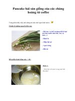 Pancake hải sản giống của các chàng hoàng tử coffee ppsx
