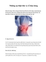 Những sự thật thú vị về đau lưng potx