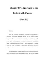 Chapter 077. Approach to the Patient with Cancer (Part 11) pot
