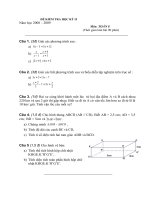 Đề kiểm tra toán 8 kì 2+ĐA