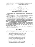 QĐ 1122-PHÂN CÔNG KẾT NGHĨA CÁC HUYỆN -TỈNH QNAM