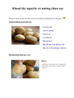 Khoai tây nguyên vỏ nướng chua cay doc