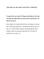 Ngăn chặn truy cập website trong Firefox với BlockSite ppsx