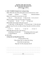 Đề Thi HKII lớp 3