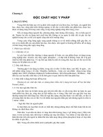 Chương 6: ÐỘC CHẤT HỌC Y PHÁP pps