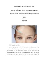 CÁC CHIỀU HƯỚNG TƯƠNG LAI TRONG ĐIỀU TRỊ BẰNG BOTULINUM TOXIN (Kỳ 3) pot