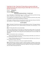 Quyết định về việc