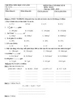 ĐỀ THI HKII MÔN TOÁN LỚP 5 2009 - 2010