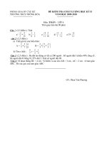 DE THI HOC KY II TOÁN 6