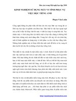 Kinh nghiệm học tiếng Anh bằng máy vi tính