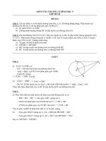 Đề và giải Bài KT Chương 2 HH9 BTCH