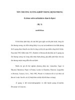 TỔN THƯƠNG XƯƠNG-KHỚP TRONG BỆNH PHONG (Lésions ostéo-articulaires dans la lèpre) (Kỳ 1) pot