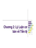 bài giảng lý luận tài chính - chương 2 lý luận cơ bản về tiền tệ