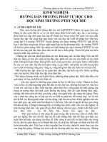 KN hướng dẫn PP tự học cho hs trường PTDTNT