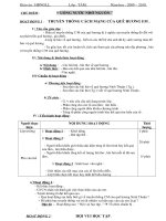 Giáo án : HĐNGLL. Lớp : TÁM.