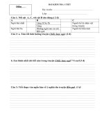 Kiểm tra 1 tiết Phần truyện