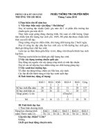 PHIẾU THÔNG TIN CHUYÊN MÔN THÁNG 3