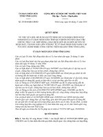 Quyết định Số: 29/2010/QĐ-UBND pot