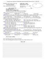 Đề KT 1 tiết sử 7 kì 2