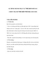 SỰ HÌNH THÀNH TRẬT TỰ THẾ GIỚI MỚI SAU CHIẾN TRANH TG2 potx