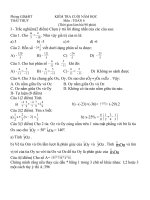 Đề Toán 6- Cuối năm 3