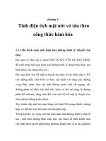 Phân tích đánh giá kết quả tính diện tích mặt ướt vỏ tàu đánh cá, chương 3 pps