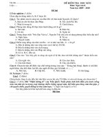 Đề và HDC Kỳ II 2009-2010