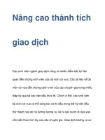 Nâng cao thành tích giao dịch pdf