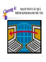 Chương 6: Hạch toán các quá trình kinh doanh chính xác