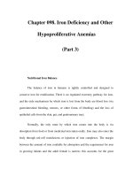Chapter 098. Iron Deficiency and Other Hypoproliferative Anemias (Part 3) ppsx