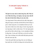 So sánh giữa Laptop, Netbook và Smartphone- P1 ppt