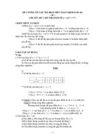 ĐỀ CƯƠNG ÔN TẬP HKI (Đ SỐ 9)