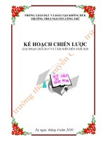 chiến lược phát triển trường thcs Nguyễn Công Trứ giai đoạn 2010-2015 và tầm nhìn 2020