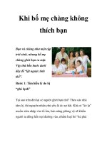 Khi bố mẹ chàng không thích bạn ppsx