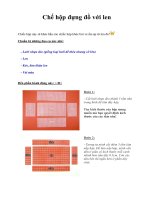 Chế hộp đựng đồ với len doc