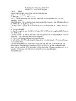 Đề thi học kỳ 1 môn Hóa lớp 11 ppt