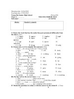 DE KTCL TIENG ANH 6HKII(09 - 10)