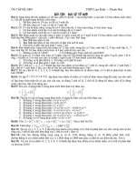 MỘT SỐ BÀI TẬP ĐẠI SỐ TỔ HỢP