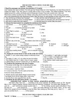 bo de kiem tra cuoi nam Anh 9