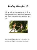 Để sống không hối tiếc pps