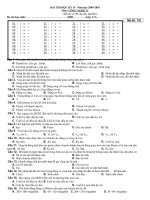 ĐỀ THI HỌC KỲ 2- NĂM HỌC 2009-2010