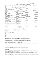 đề kiểm tra học kì I khối 10