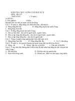 ĐỀ KIỂM TRA CUỐI KÌ II - ĐỊA LÍ