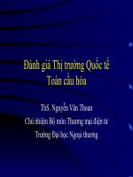 Đánh giá Thị trường Quốc tế Toàn cầu hóa pptx