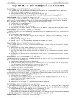 ĐỀ THI PHẦN  HÌNH HỌC CÁC TỈNH  (ÔN THI THPT)