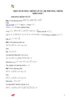 MOT SO PT VA HE PT KHO GIAI